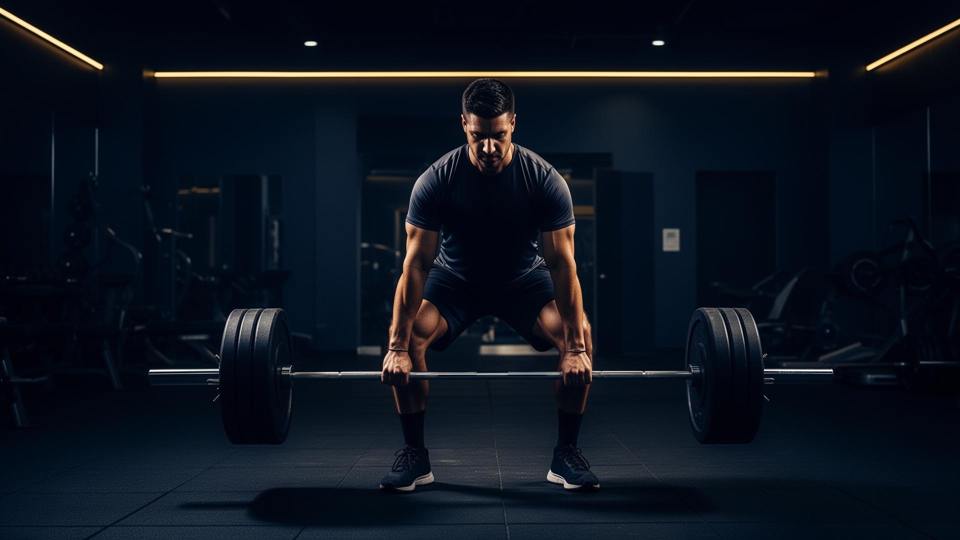 Athlete deadlifting in a premium gym